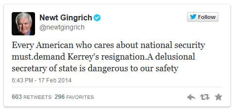 Newt Gingrich Tweet