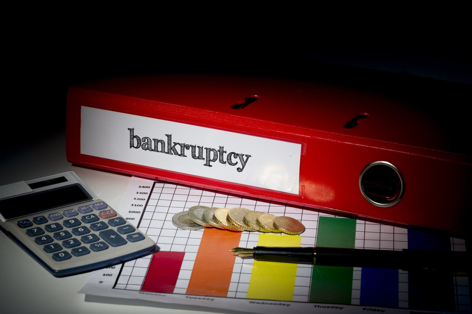 bankruptcy red business binder