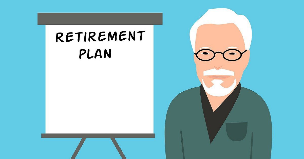 Retirement - Man with White Board